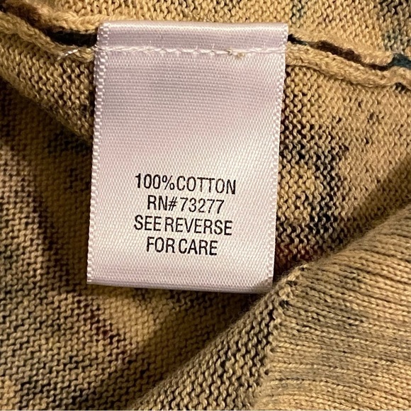 Croft & Barrow Women’s Size XL Cardigan Lightweight Paisley Brown Button Sweater - Picture 6 of 9